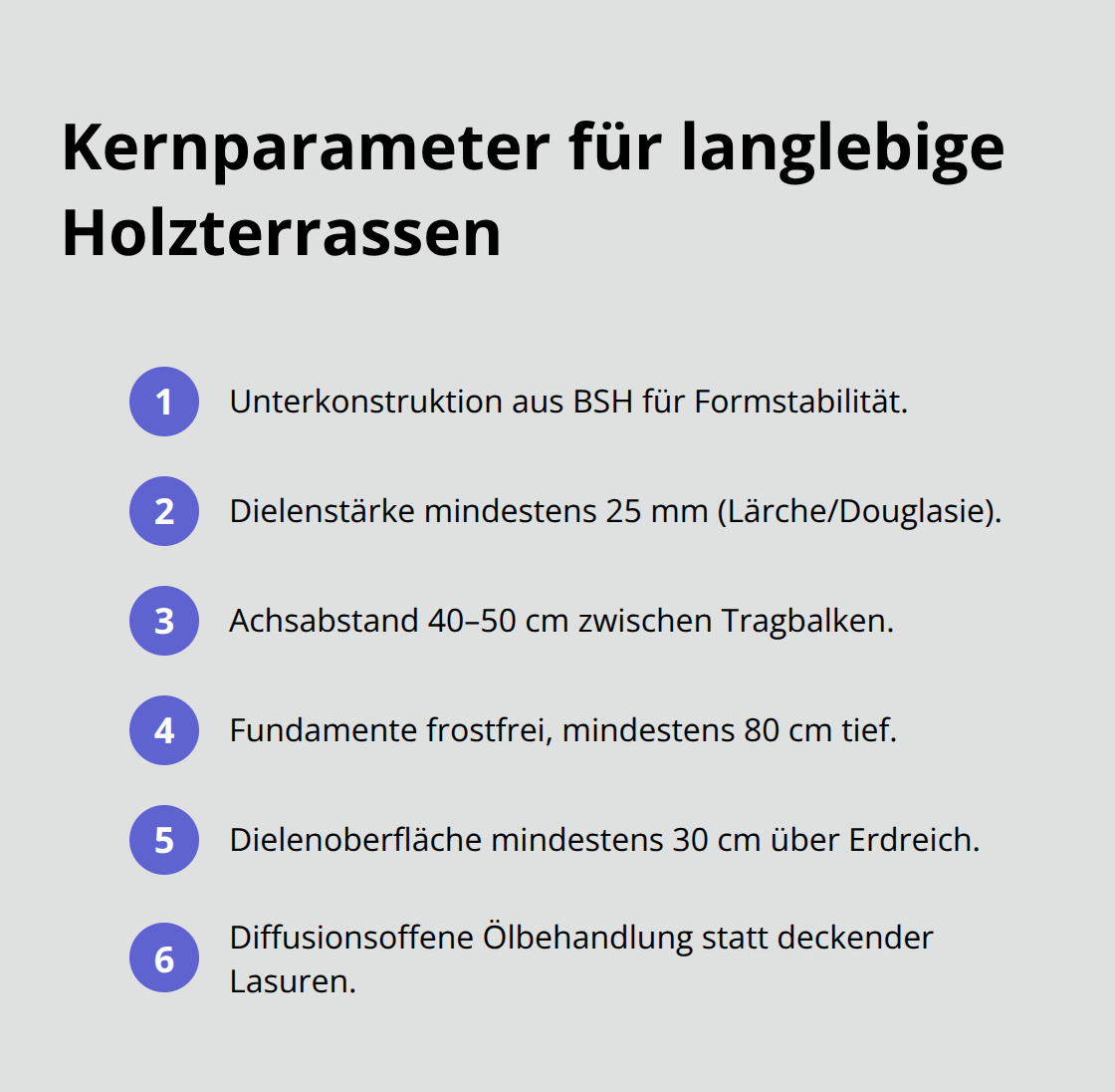 Wichtigste Bauparameter für Holzterrassen in Deutschland - Architekten Holzbau Ideen Garten