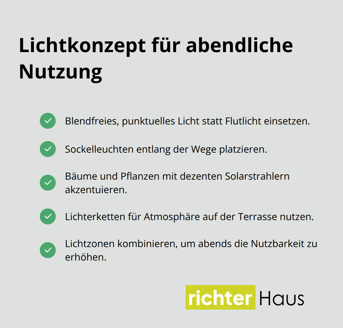 Checkliste für stimmungsvolle und funktionale Gartenbeleuchtung - Außenraum sinnvoll vernetzen