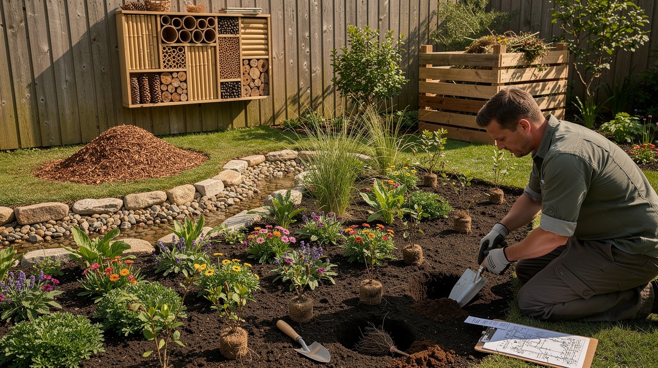 Biodiversität Garten Gestaltungsansatz Praxis: Umsetzung In Realen Projekten