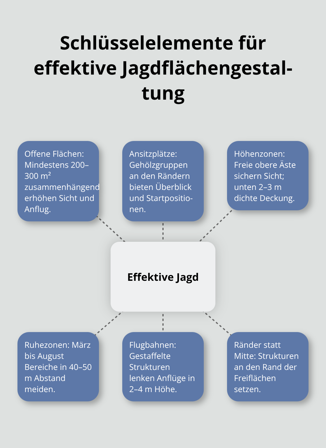 Zentrale Elemente für die Jagdeffektivität von Raubvögeln im Garten - Biodiversität Jagdflächenplanung