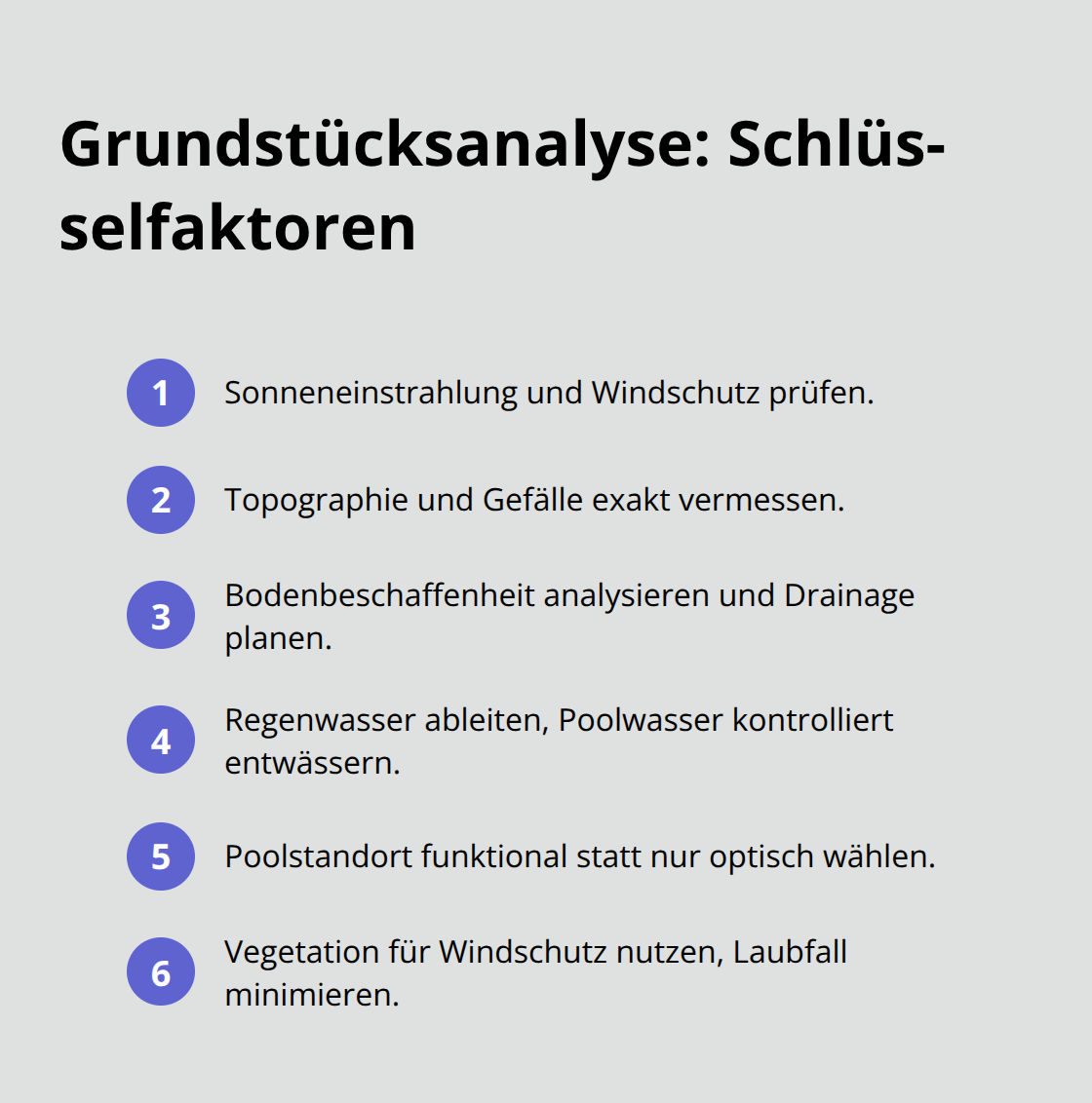 Die wichtigsten Faktoren bei der Analyse Ihres Grundstücks für eine Poolanlage in Deutschland. - Exklusive Poolanlagen Planung Privathaus