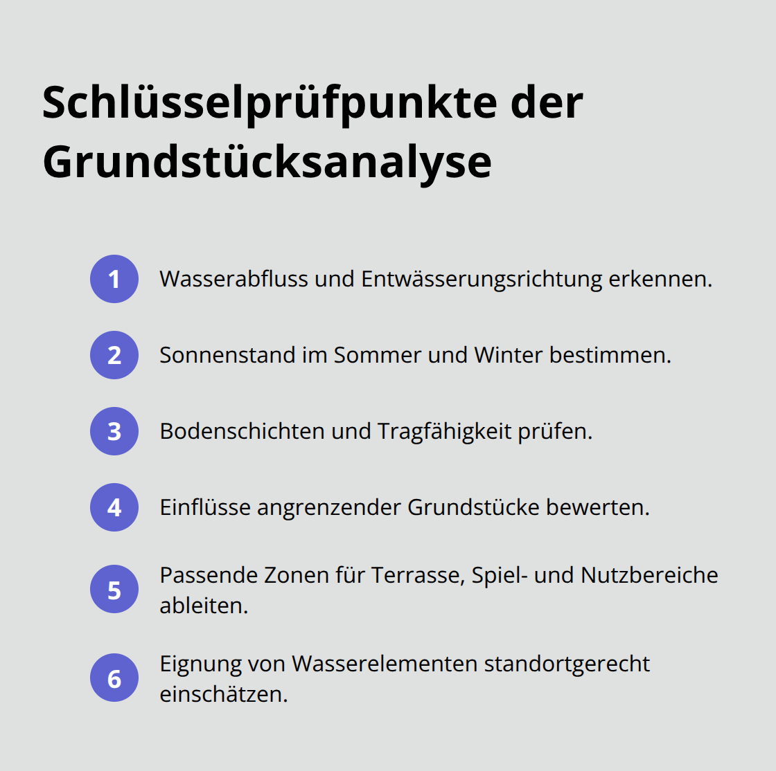 Kernschritte zur Analyse eines Privatgartengrundstücks vor der Entwurfsplanung - Gartenarchitektur Privatgarten Realisierung