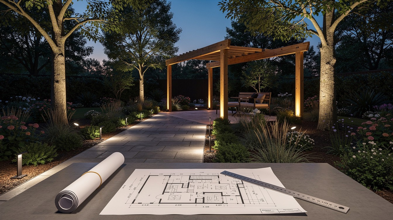Gartenbeleuchtung Konzept Planung: Lichtdesign Für Strukturen Und Räume Im Grünen