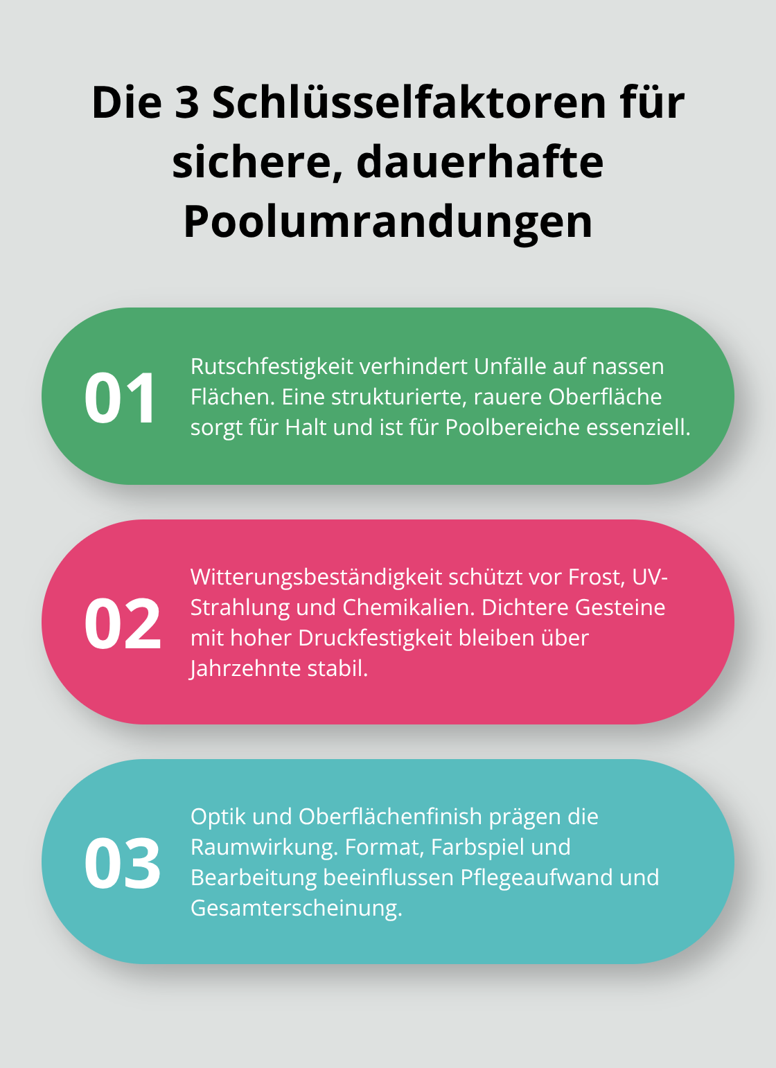 Drei entscheidende Faktoren für sichere und langlebige Naturstein-Poolumrandungen - Naturstein Poolumland