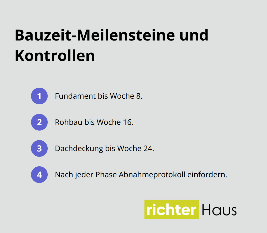 Zeitplan und Qualitätssicherung kompakt - Schlüsselfertige Angebote vergleichen
