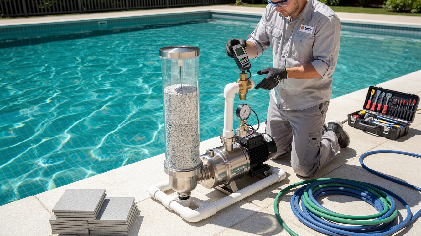 Poolbau mit mineralischen Filtersystemen für kristallklares Wasser