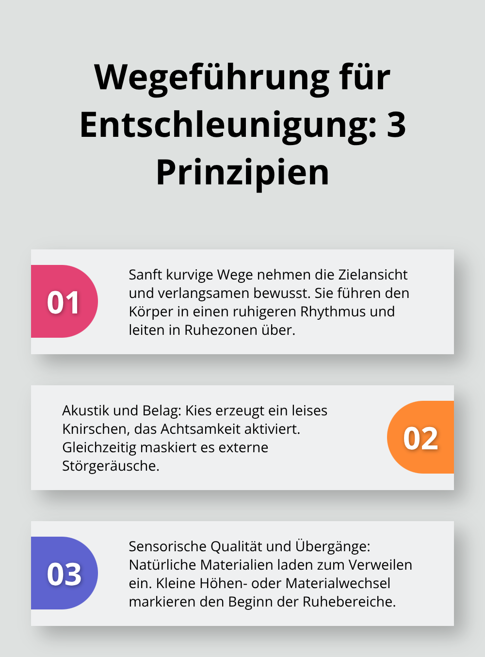 Drei gestalterische Prinzipien für beruhigende Gartenwege