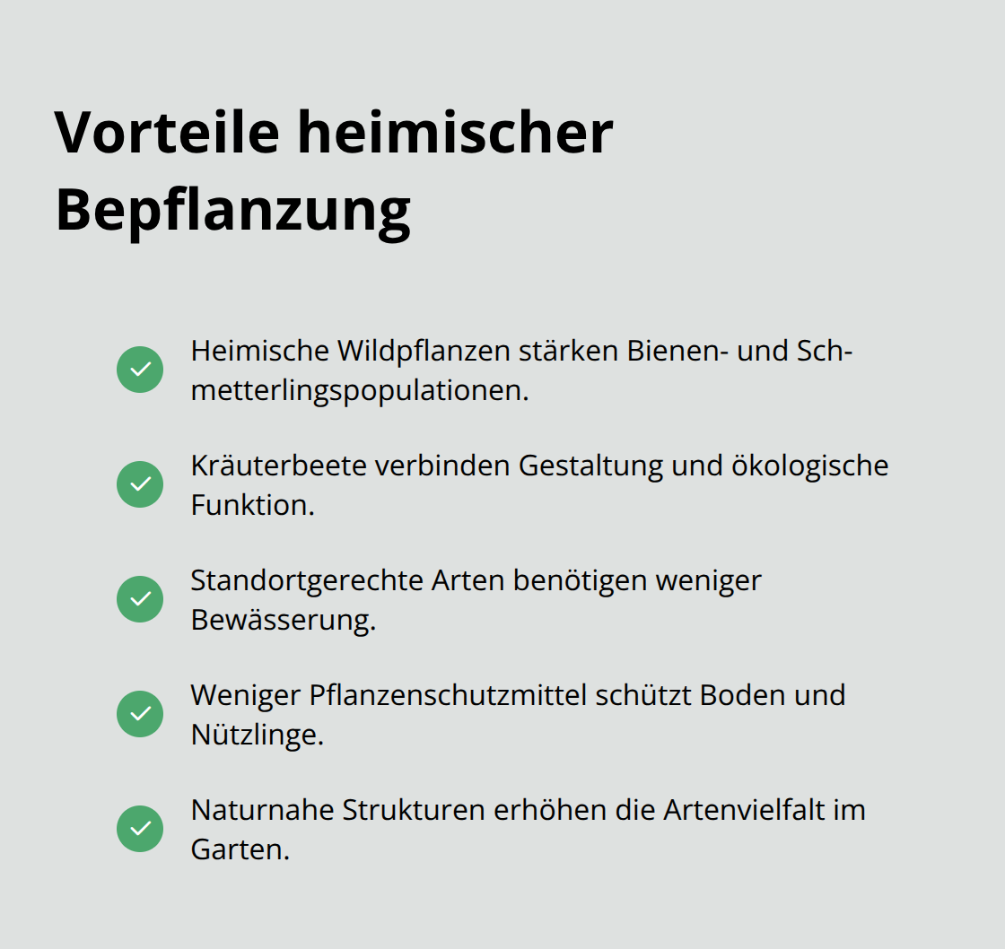Fünf Vorteile heimischer Pflanzen für Biodiversität und Pflegeaufwand - Zeitgemäße Gartengestaltung Konzepte